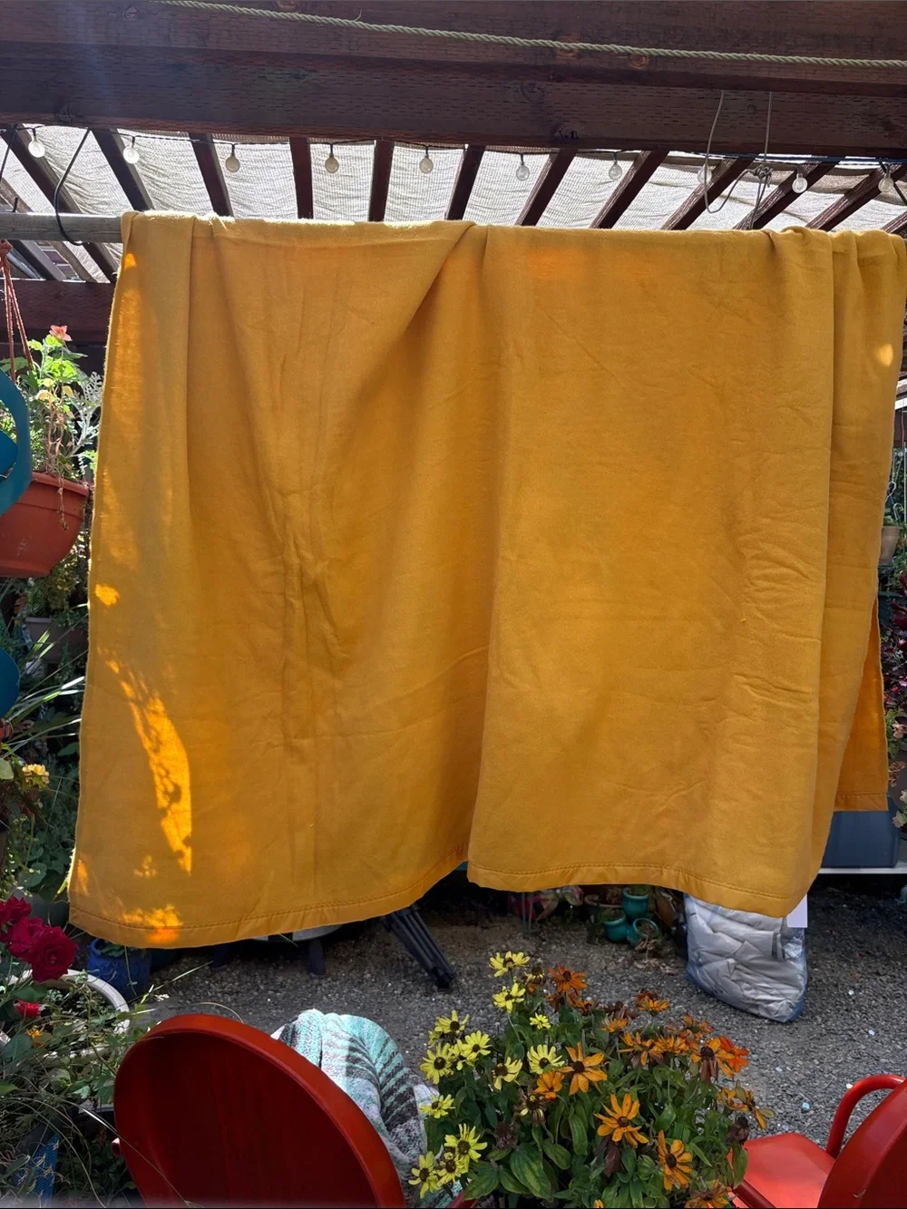 Vintage bright yellow